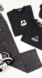 X Large Jean - Baggy Bull $149.99
X Large Tee - 91 $69.99
X Large Tee - Double Layer $79.99
X Large Cap - Slanted Low Pro $39.99